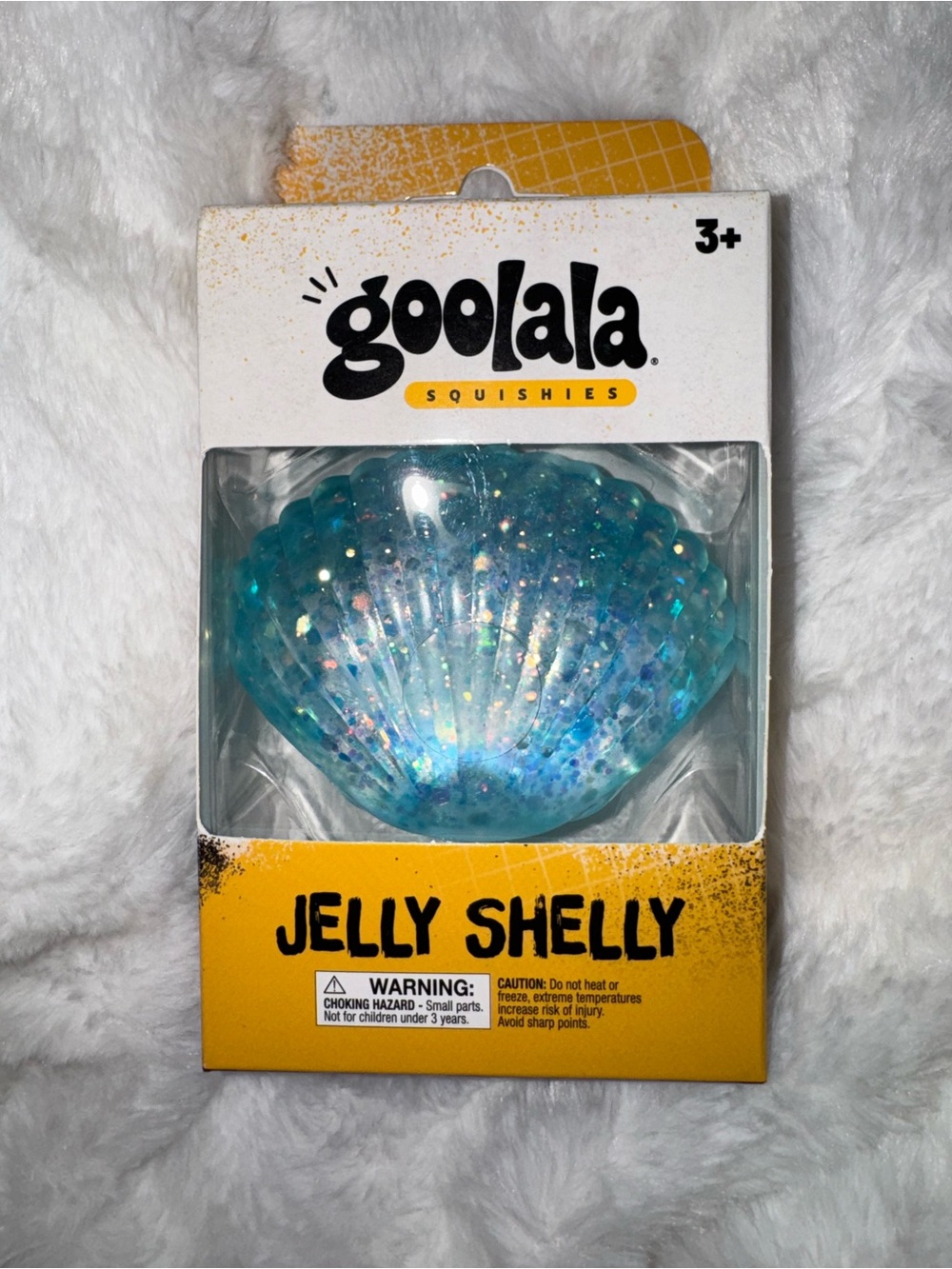 Jelly Shelly Squishy Toy – Teal Glitter